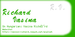 richard vasina business card